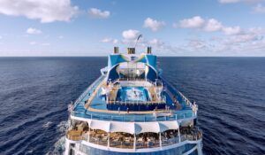 royal caribbean ovation of the seas top of ship