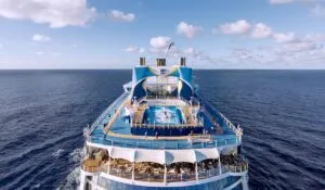 royal caribbean ovation of the seas top of ship