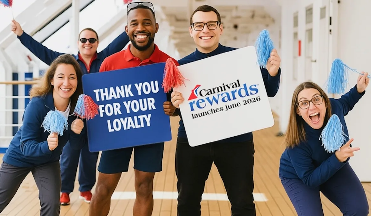 carnival cruise line carnival rewards new loyalty program