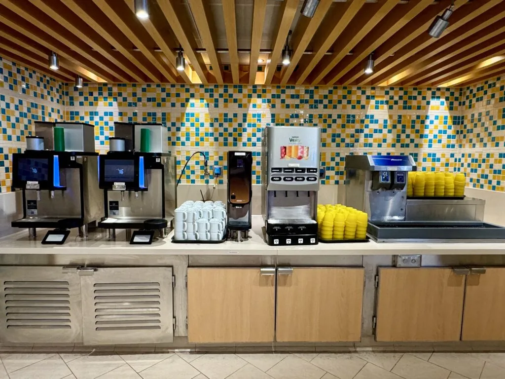 Carnival Vista bars with menus