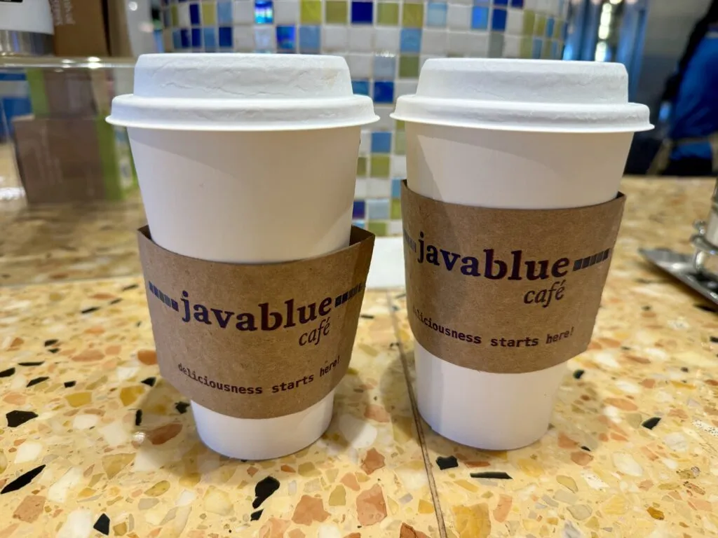 Carnival Vista bars with menus