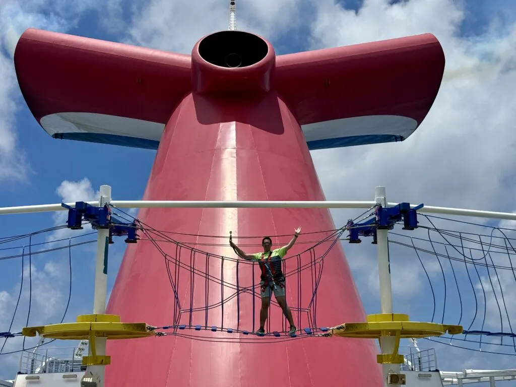 carnival vista funnel ropes course