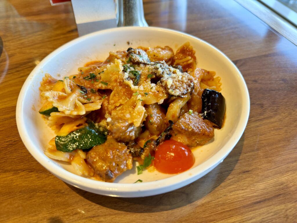 pasta bar at cucina del captiano on carnival vista