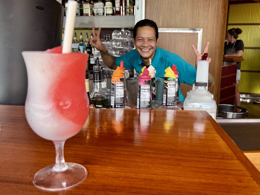 Carnival Vista bars with menus