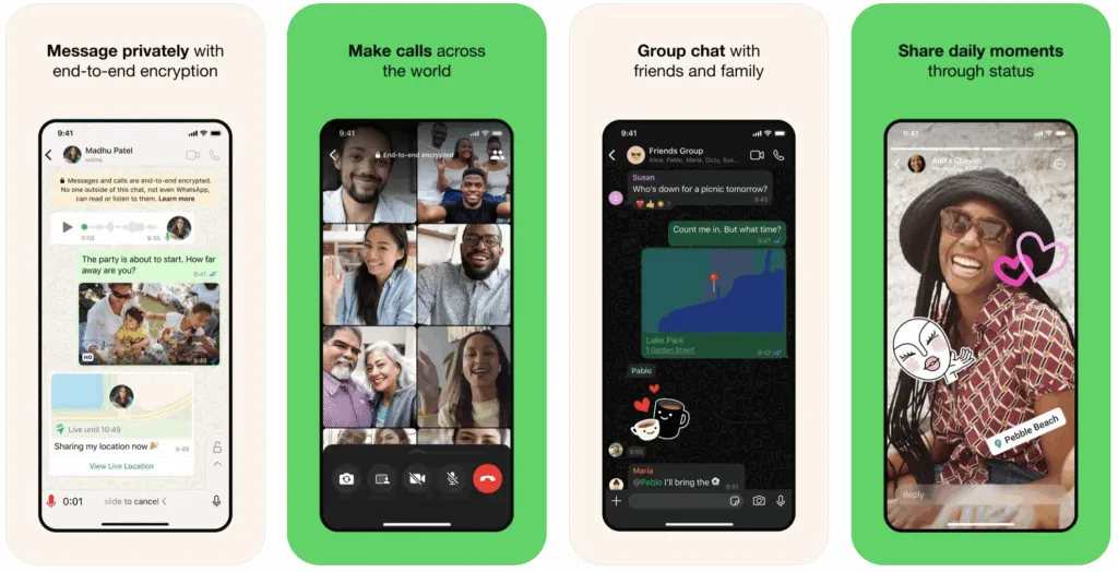 whatsapp screenshots