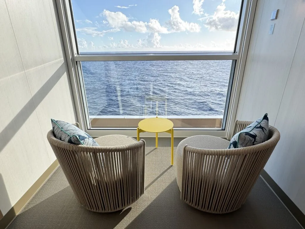 star of the seas balcony cabin review: ocean view balcony vs. infinite ocean view balcony
