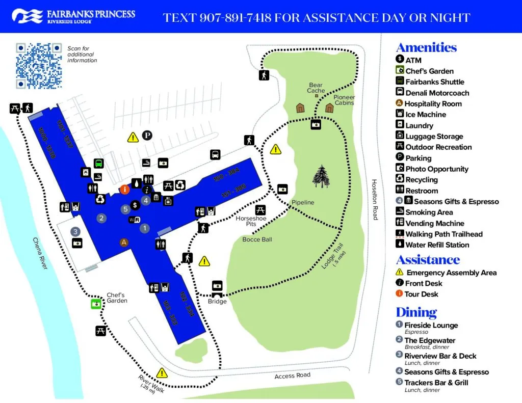 Fairbanks Princess Lodge map