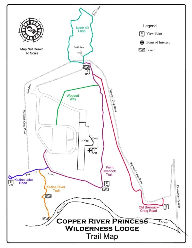 Copper River Princess Lodge trail map