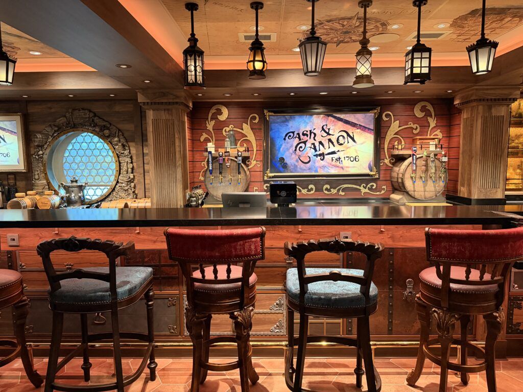 cask and cannon pirates of the caribbean bar disney destiny 
